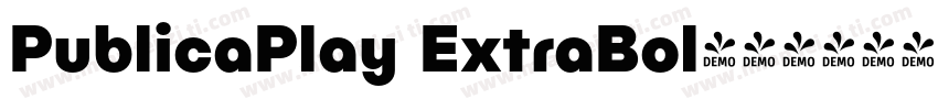 PublicaPlay ExtraBol字体转换